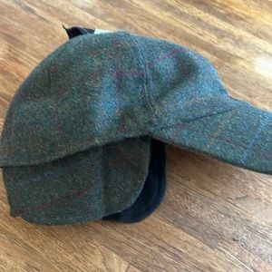 Peter Grimm plaid cap with flaps winter hat wool adjustable men’s dressy warm